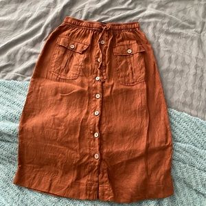 Nicole Miller Linen Skirt